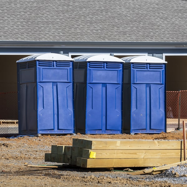 what is the expected delivery and pickup timeframe for the portable restrooms in La Vale Maryland